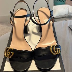 GG Marmont Strap Sandal. Size 9.
